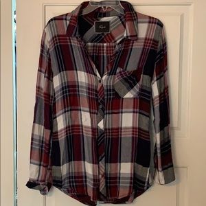 Rails button down flannel size M